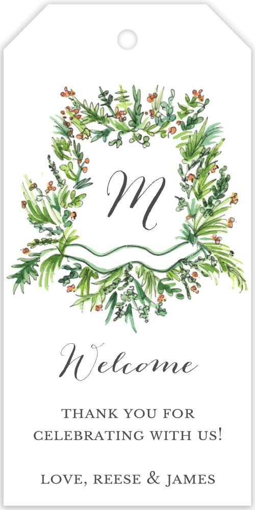 Lush Crest Hanging Gift Tag