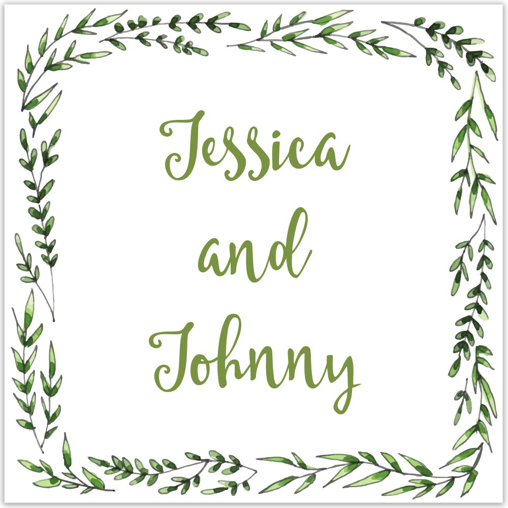 Vinyard Border Return Address Label