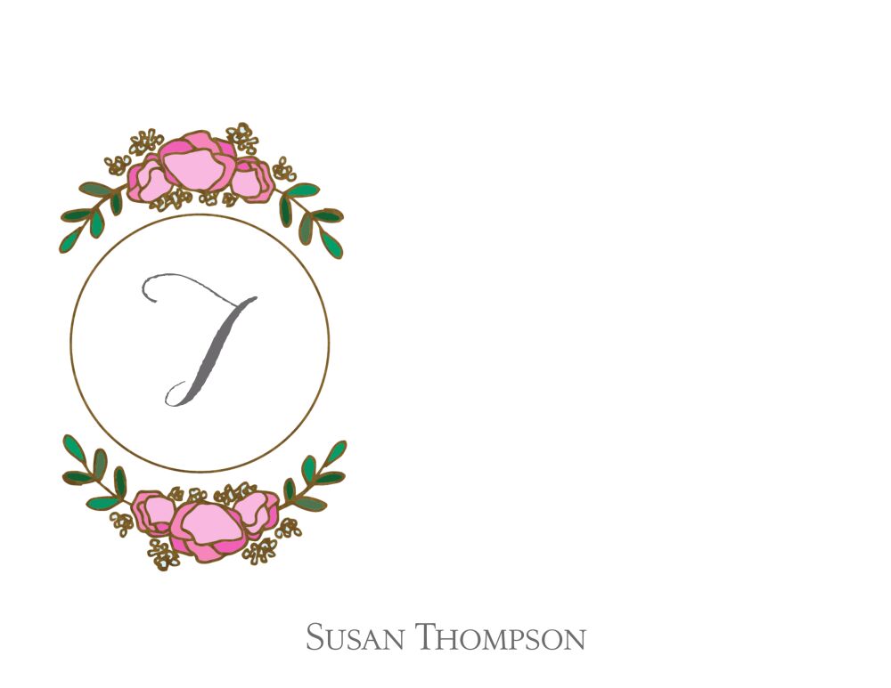 Gilded Bouquet Foil Flat Note