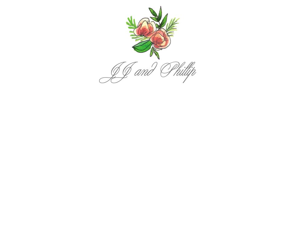 Peony Strands Flat Note