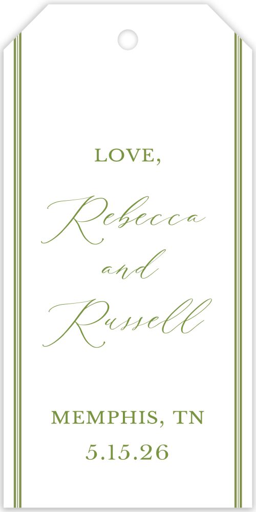 Lace Greenery Hanging Gift Tag