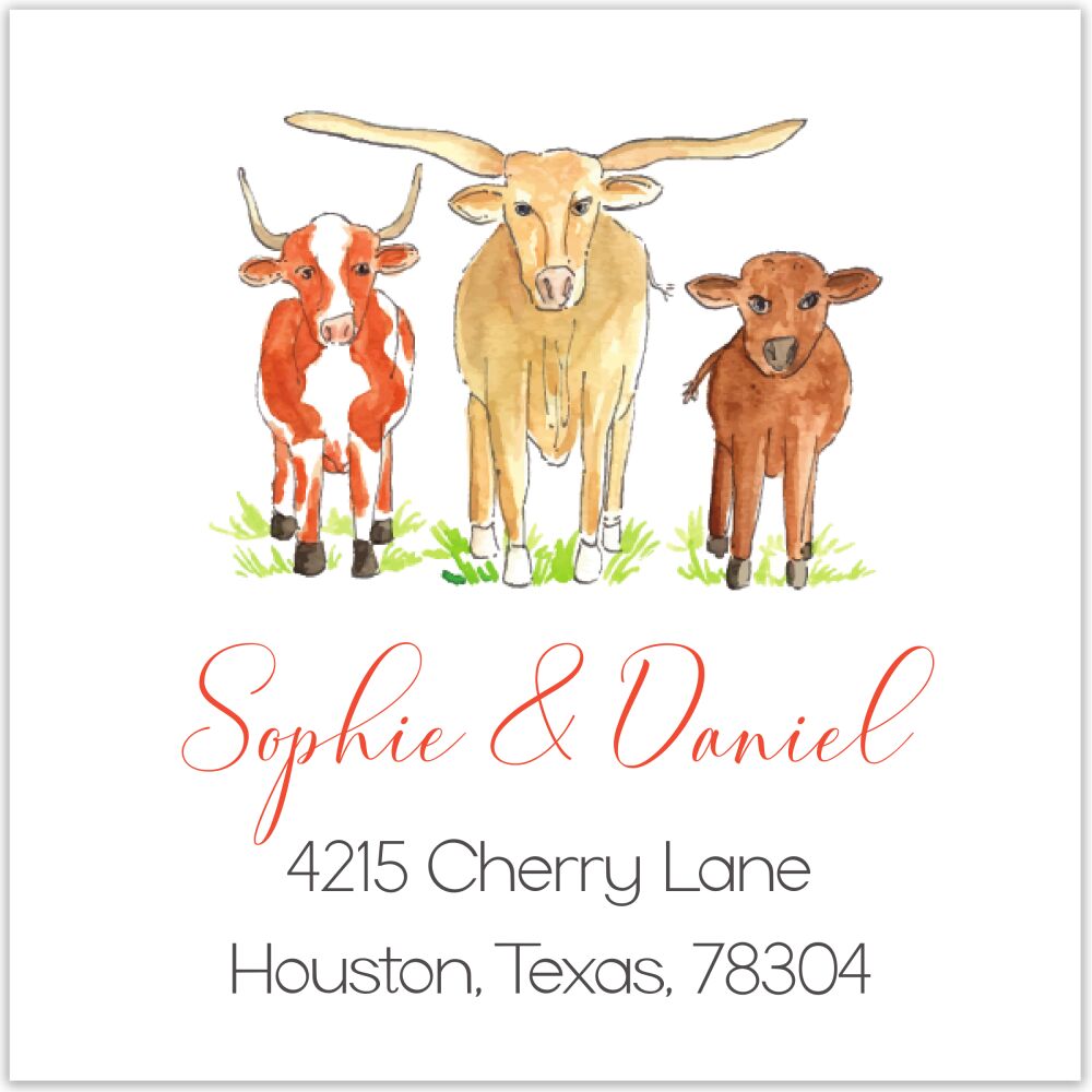 Cattle Return Address Label