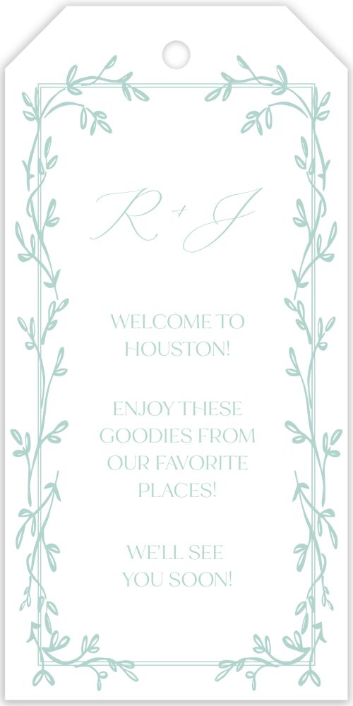 Ivy Border Hanging Gift Tag