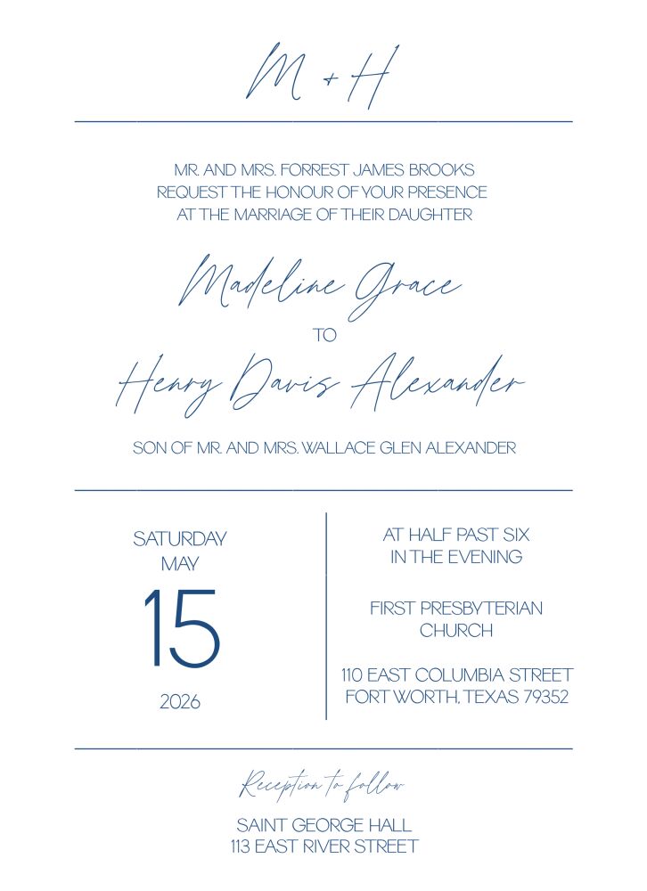 Light Leaves Invitation