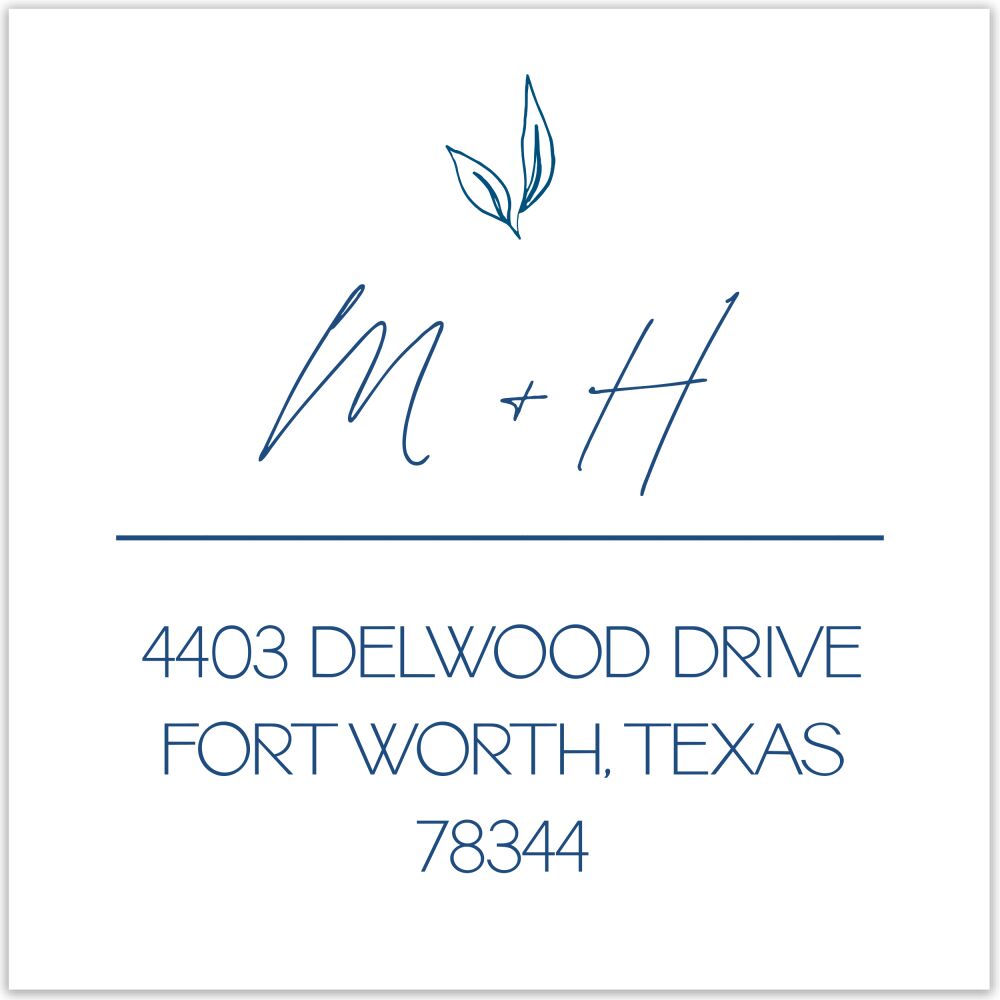 Light Leaves Return Address Label