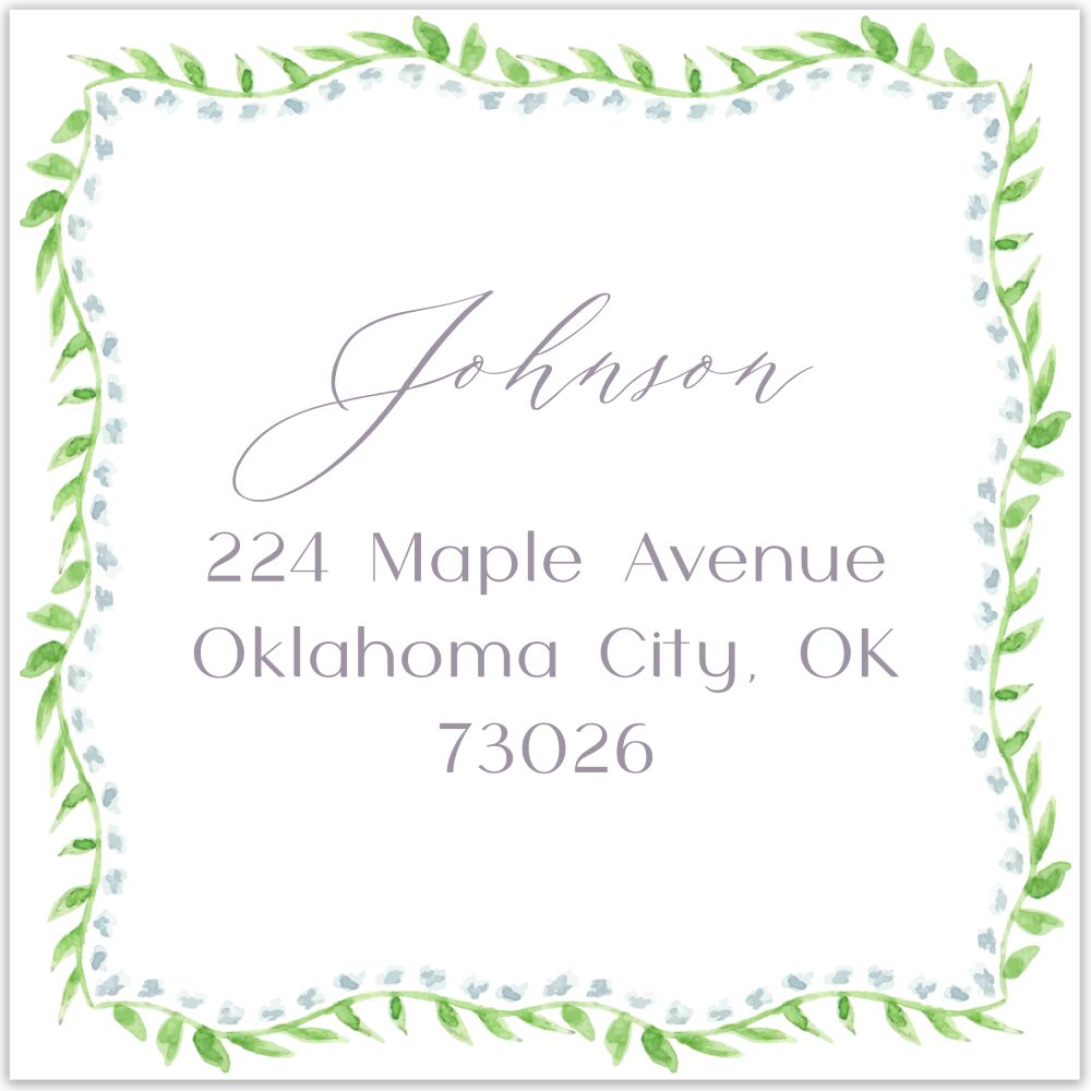 Neutral Buds Return Address Label
