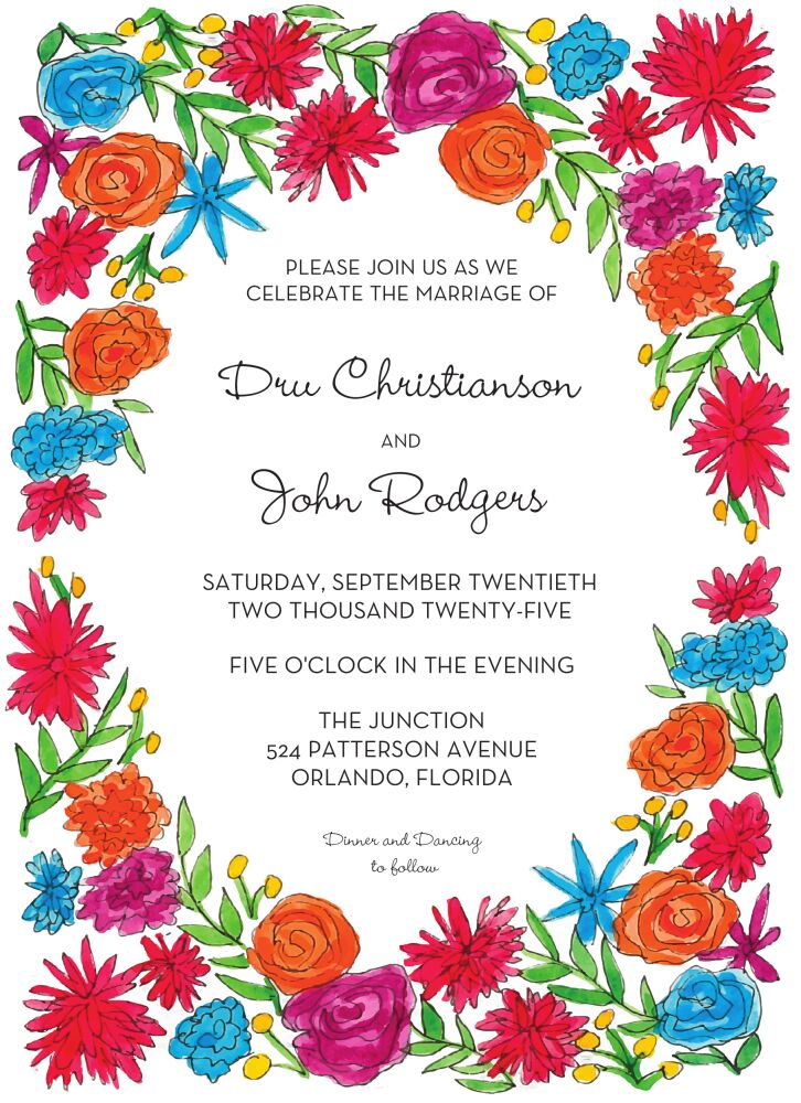 Viva Florals Invitation