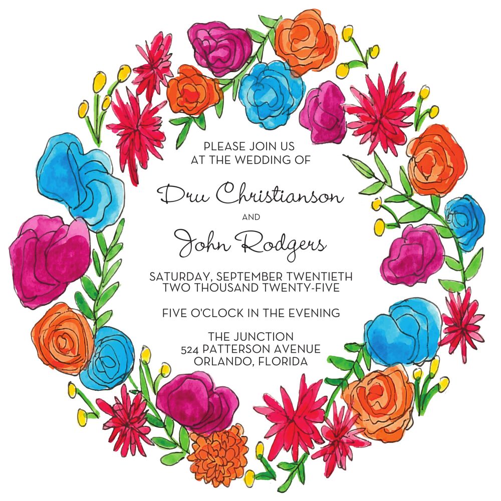 Viva Florals Invitation