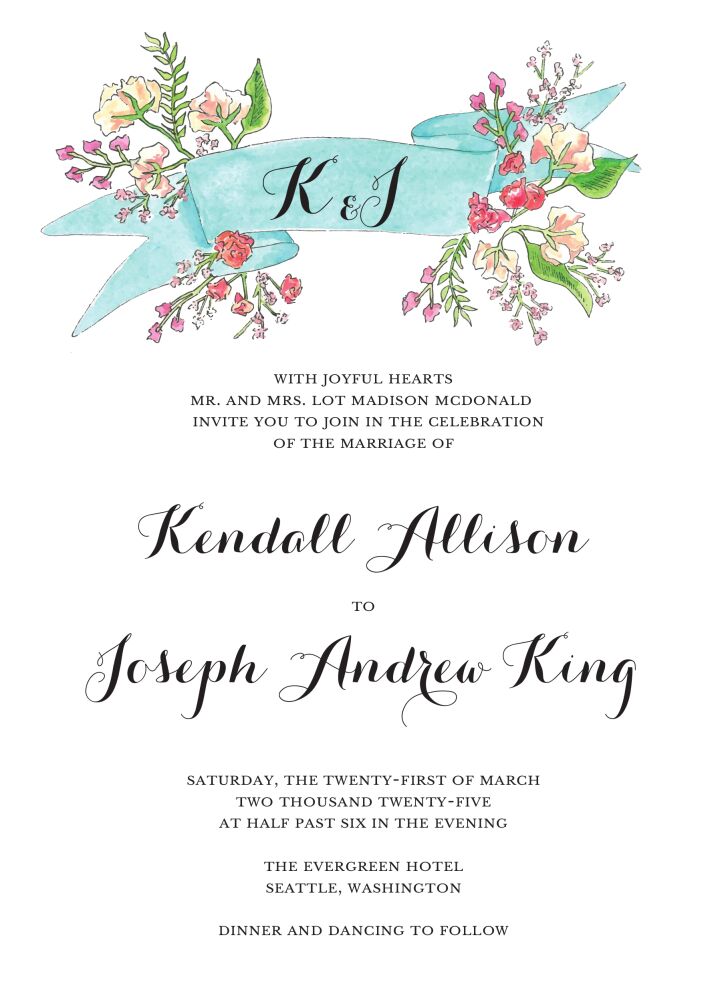 Spring Banner Invitation