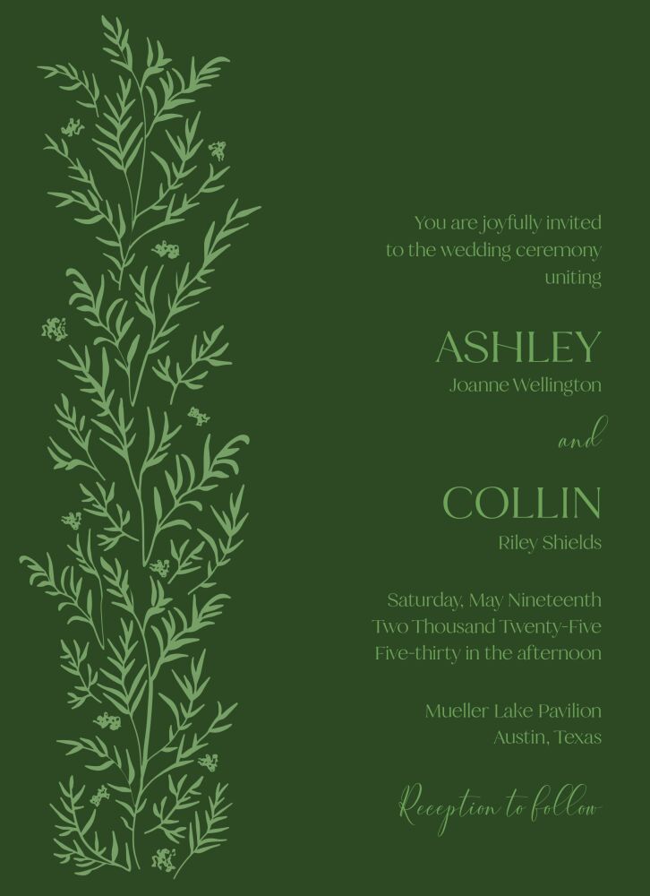 Myrtle Invitation