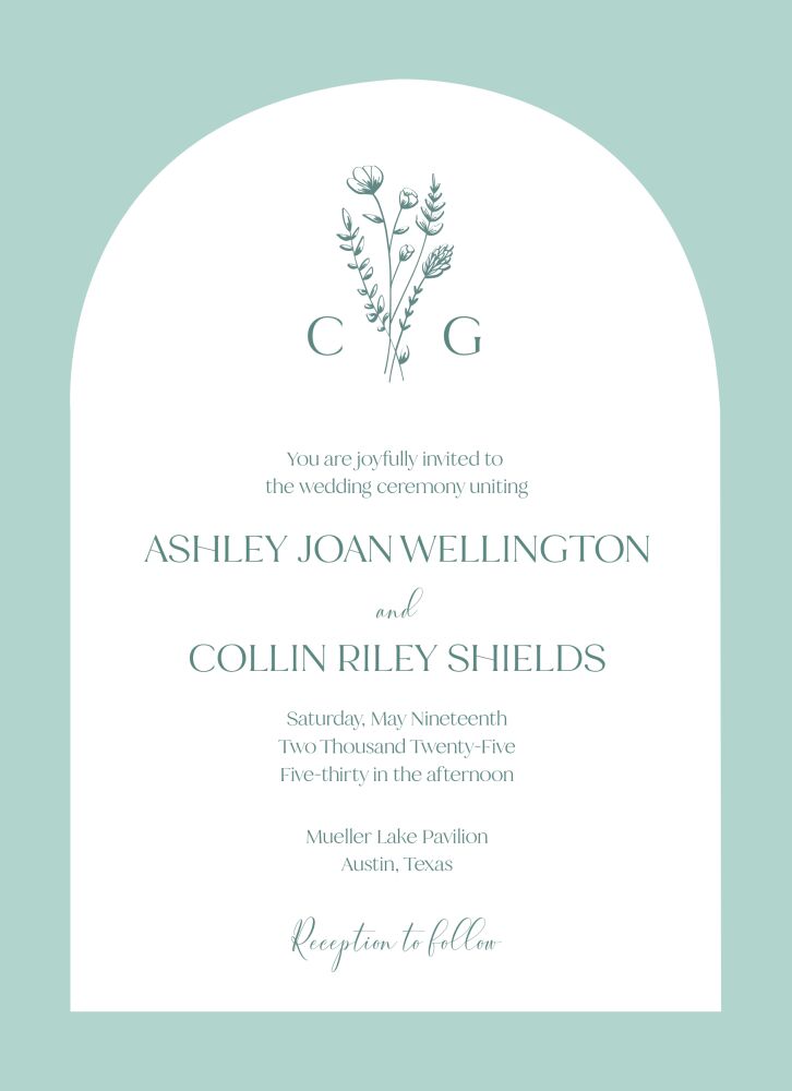 Fronds  Invitation