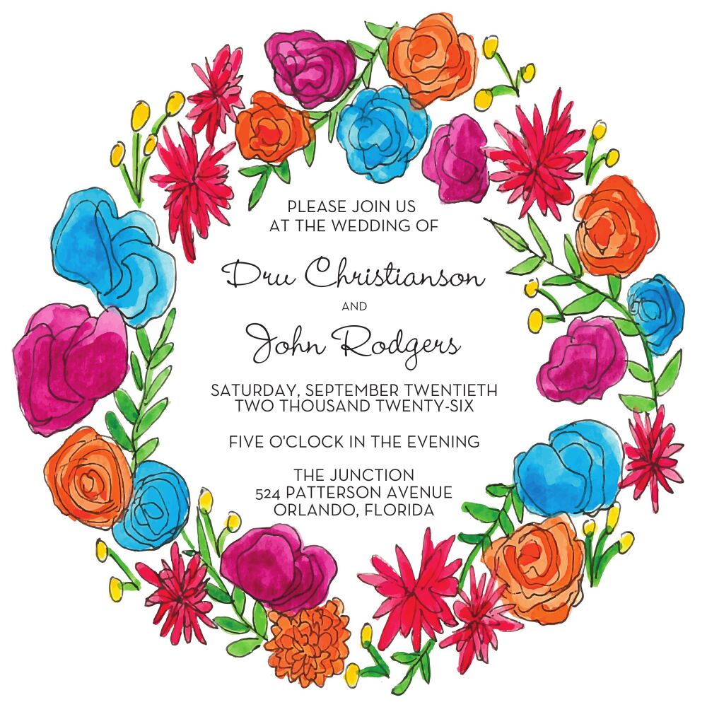 Viva Florals Invitation