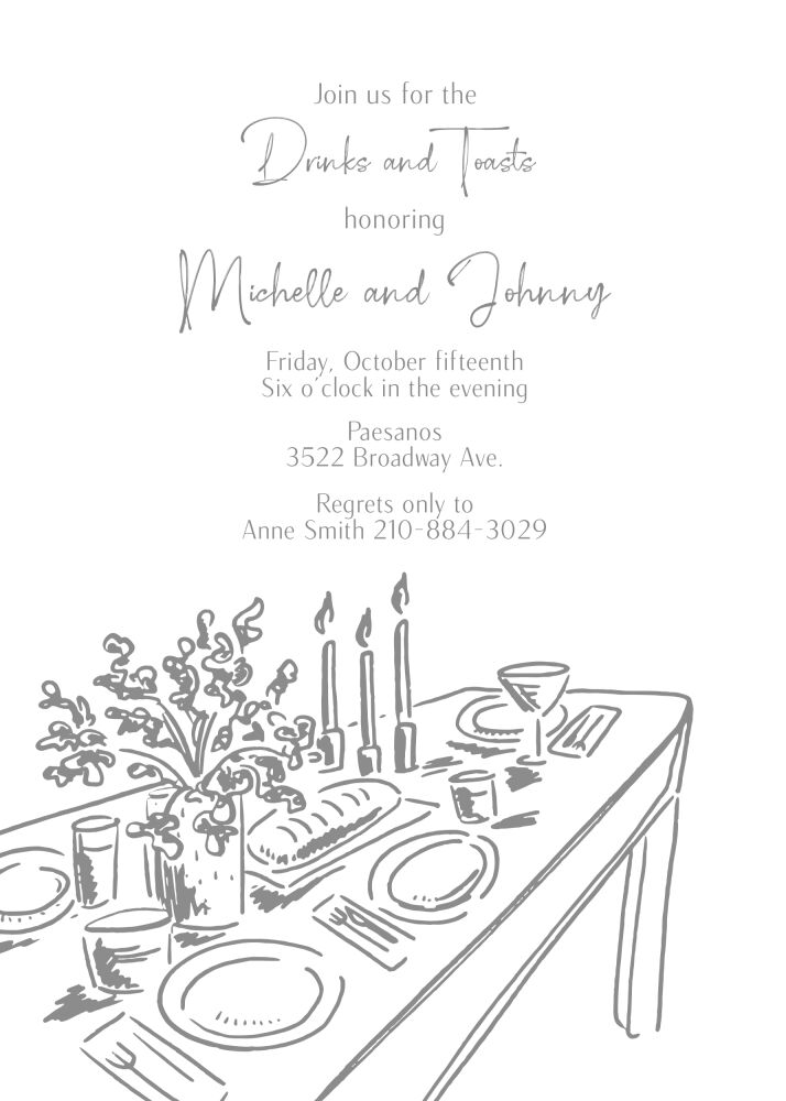 Dinner Table Invitation