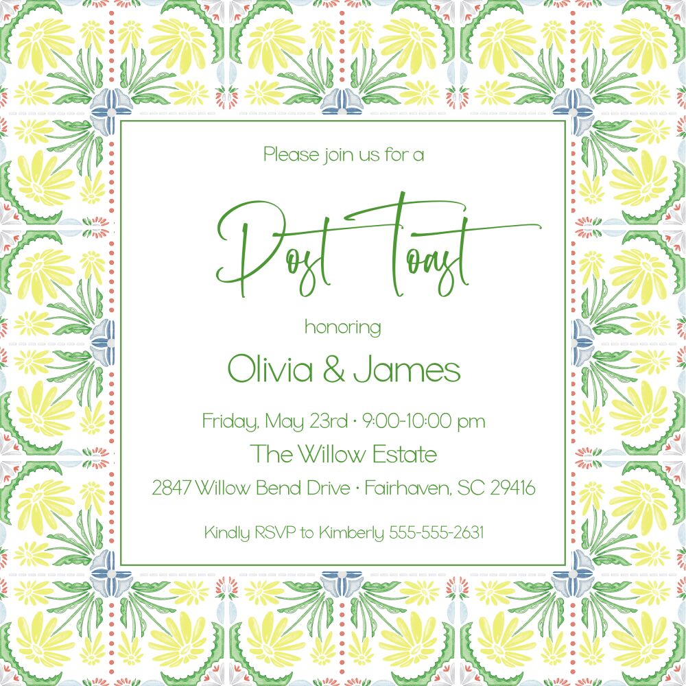Garden Tile Invitation