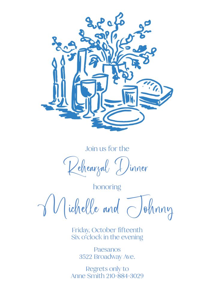 Dinner Table Invitation