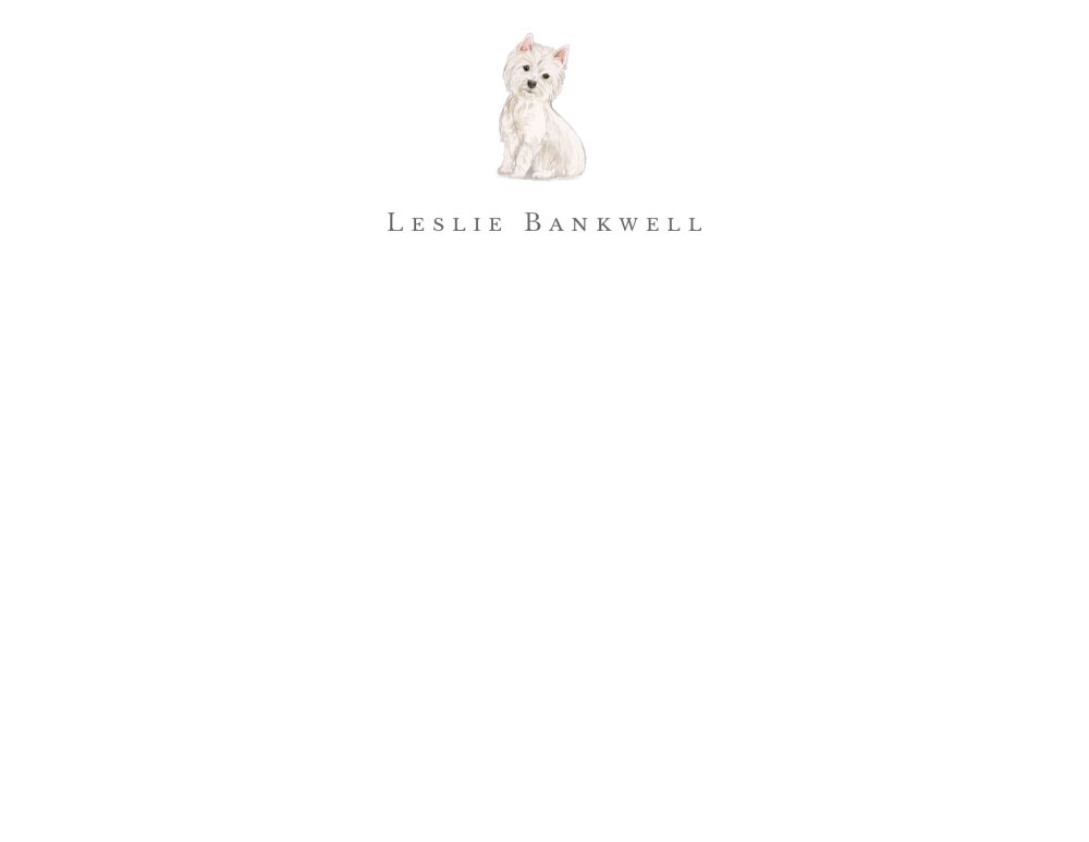 Best In Show Flat Note - Click Personalize to Choose from Many Dog Breeds