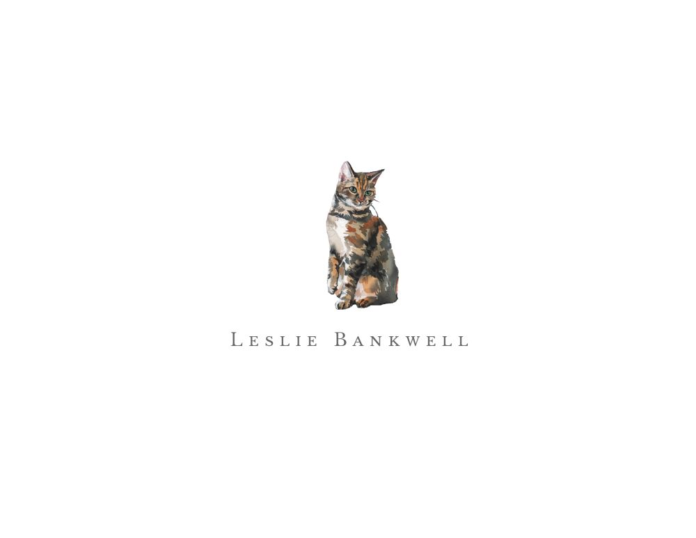 Cat Fancy Folded Note - Click Personalize to Choose from Many Breeds