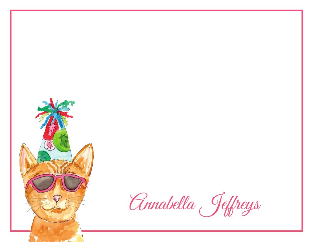 Party Cat Flat Note
