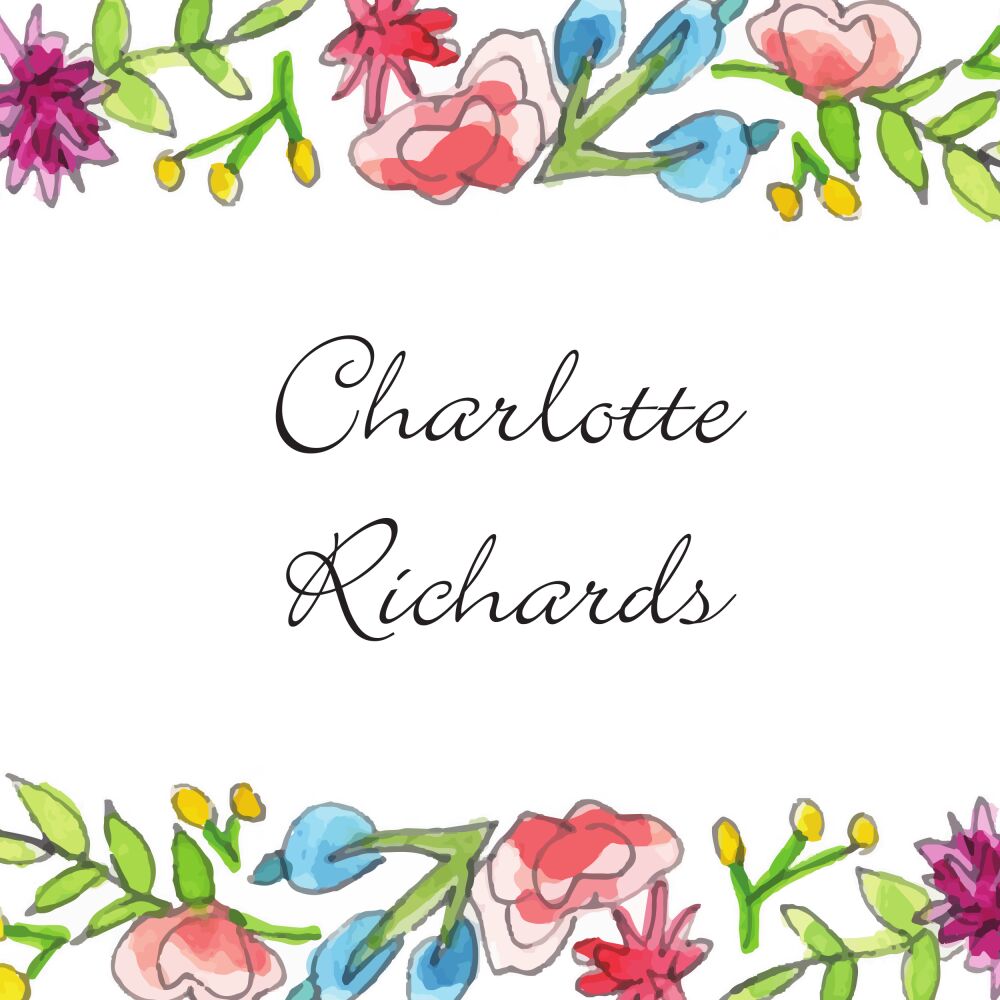 Colorful Spring Florals Enclosure Card