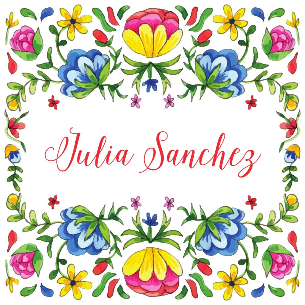 Floral Fiesta Enclosure Card