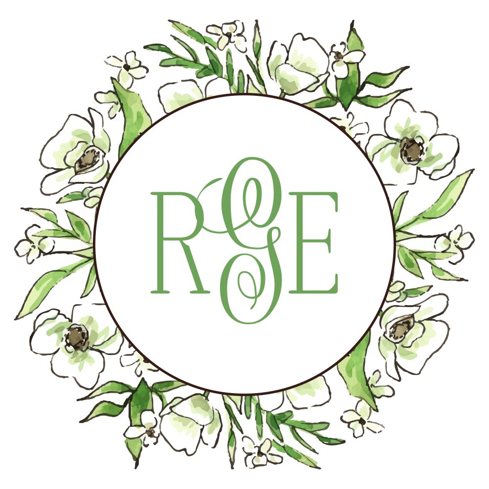 White Floral Wreath Enclosure Card
