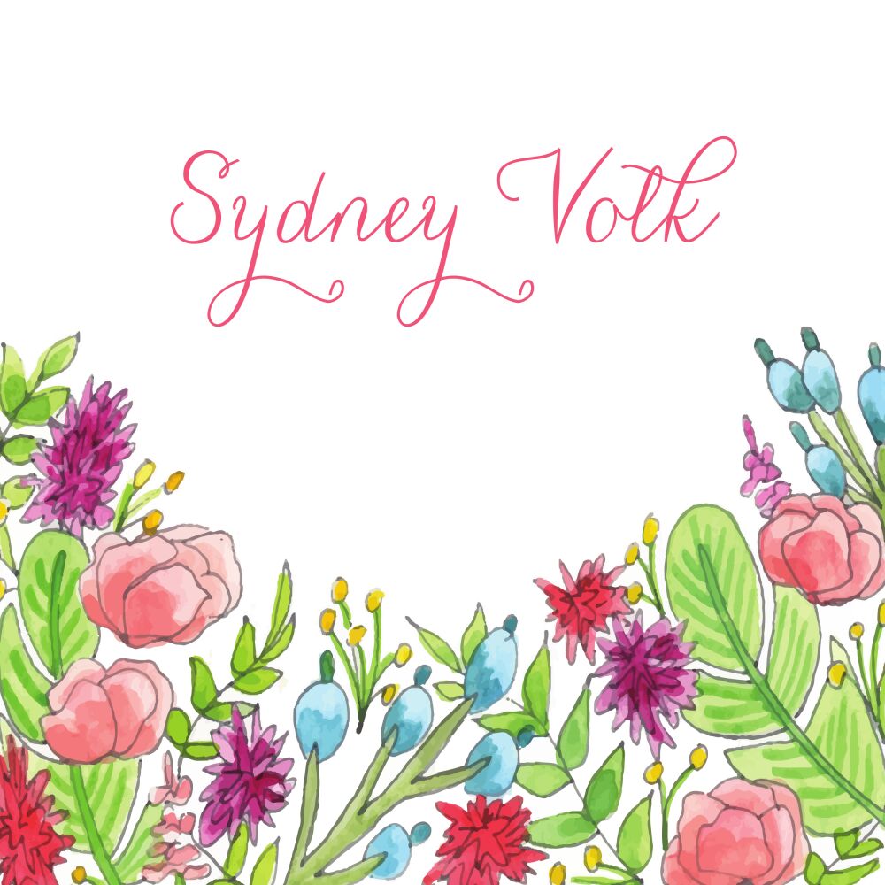 Colorful Spring Florals Enclosure Card