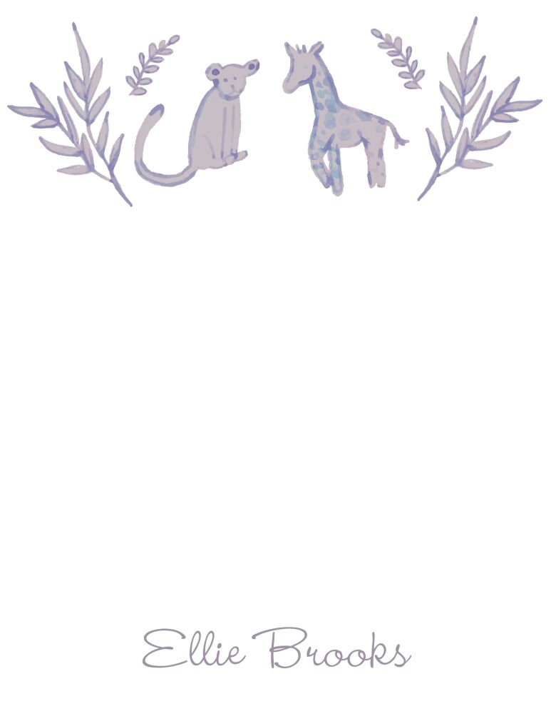 Lilac Jungle Flat Note