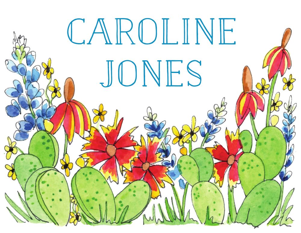 Southwestern Flora Folded Note