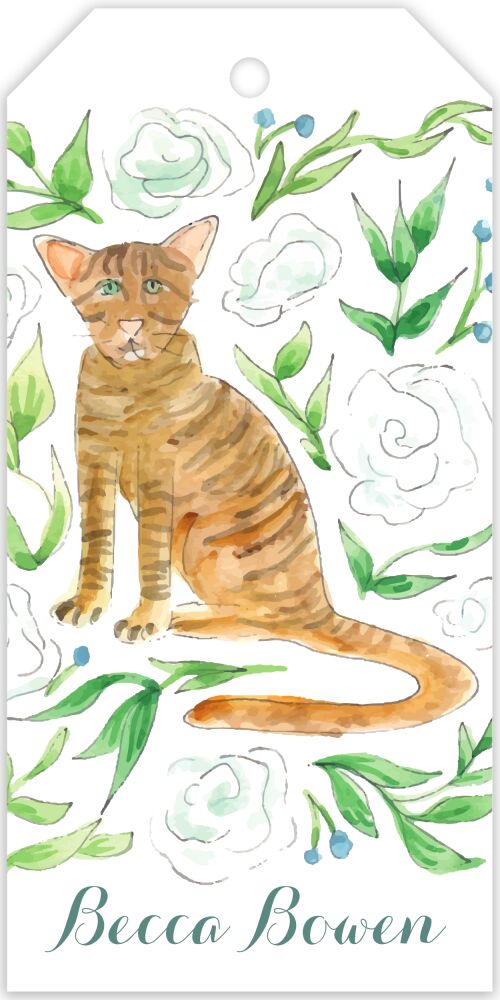 Tigger Cat Hanging Gift Tag