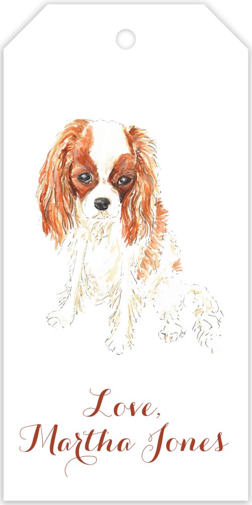 King Charles Spaniel Hanging Gift Tag