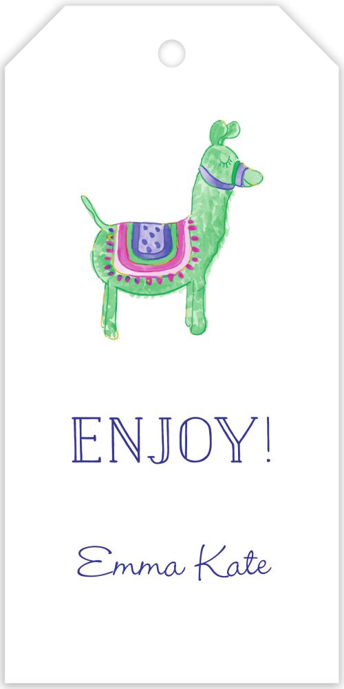 Lots of Llamas Hanging Gift Tag