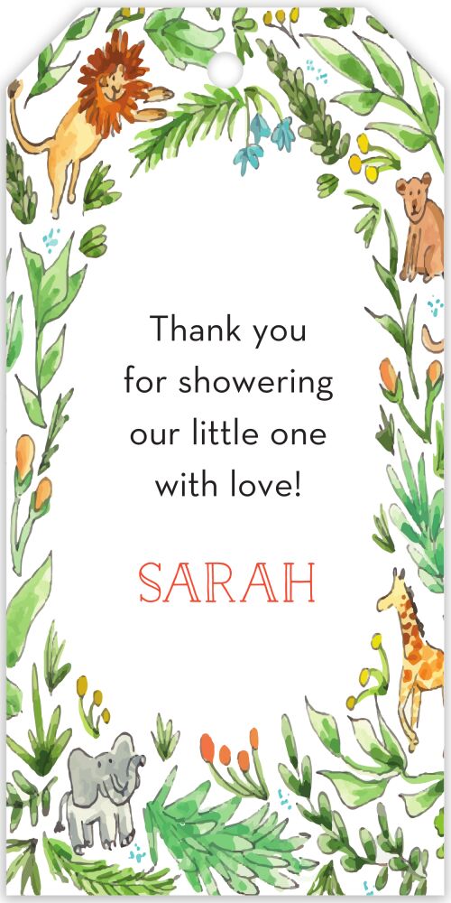 In the Jungle Hanging Gift Tag