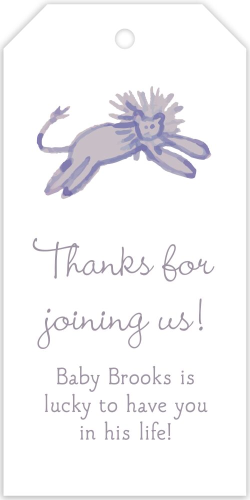 Lilac Jungle Hanging Gift Tag