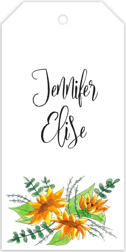 Sunflowers Hanging Gift Tag