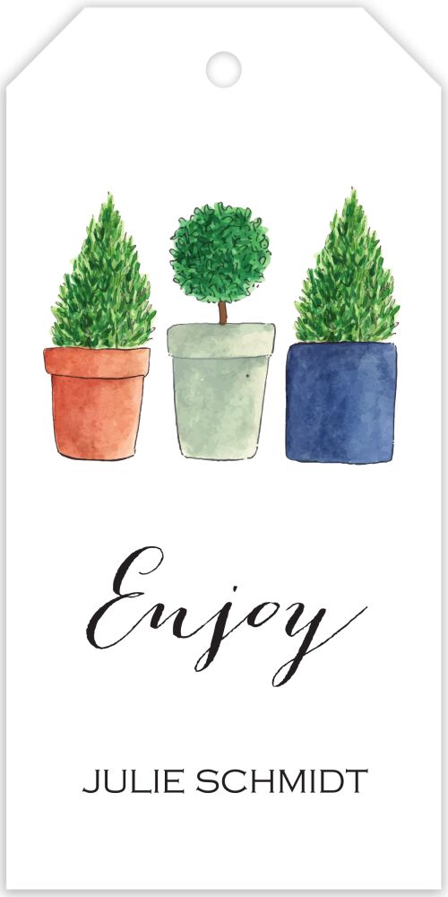 Topiary Hanging Gift Tag