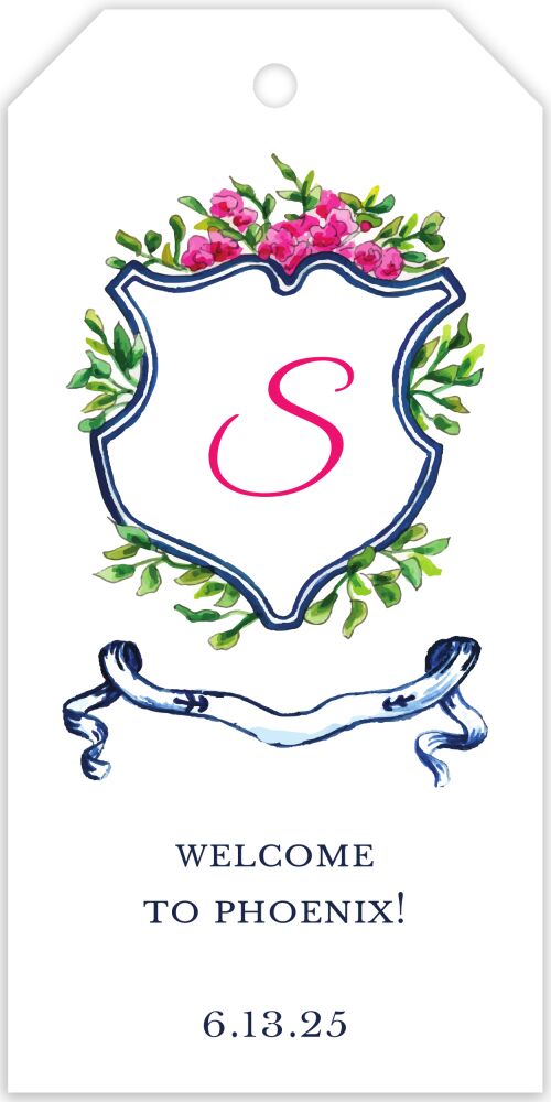 French Crest Hanging Gift Tag