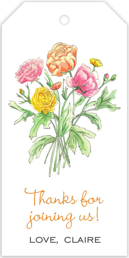 Fresh Bouquet Hanging Gift Tag