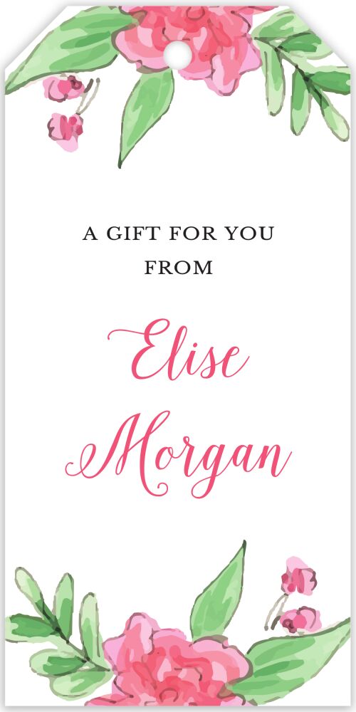 Blush Banner Hanging Gift Tag