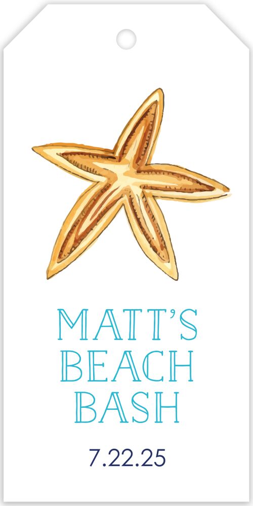 Starfish Hanging Gift Tag