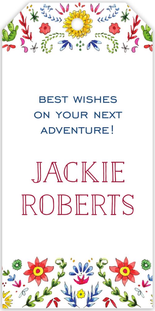 Fun Fiesta Hanging Gift Tag