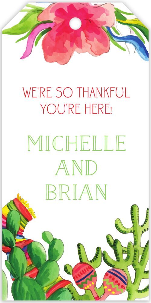 Summer Fiesta Hanging Gift Tag