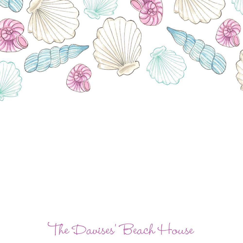 Seashells Square Notepad