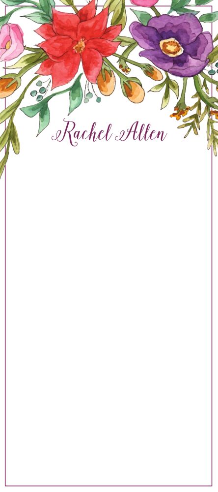 Fall Florals Notepad 
