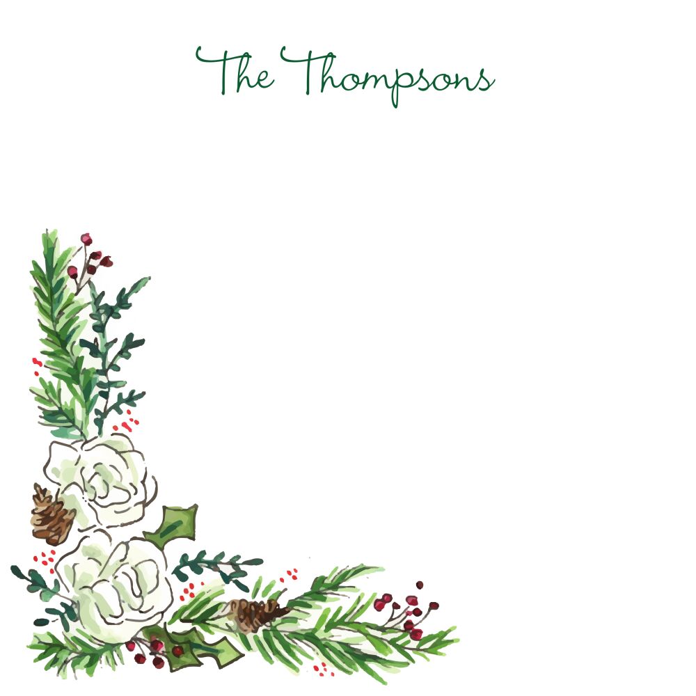 Winter Spray Square Notepad