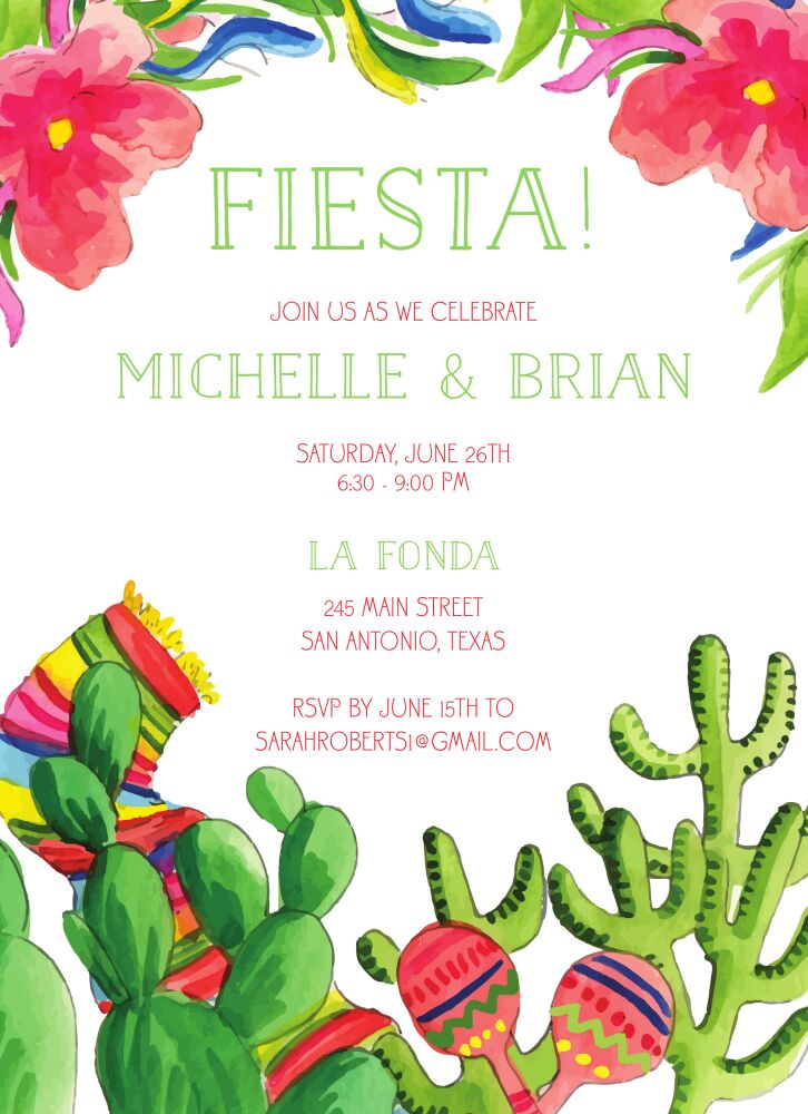 Summer Fiesta Invitation