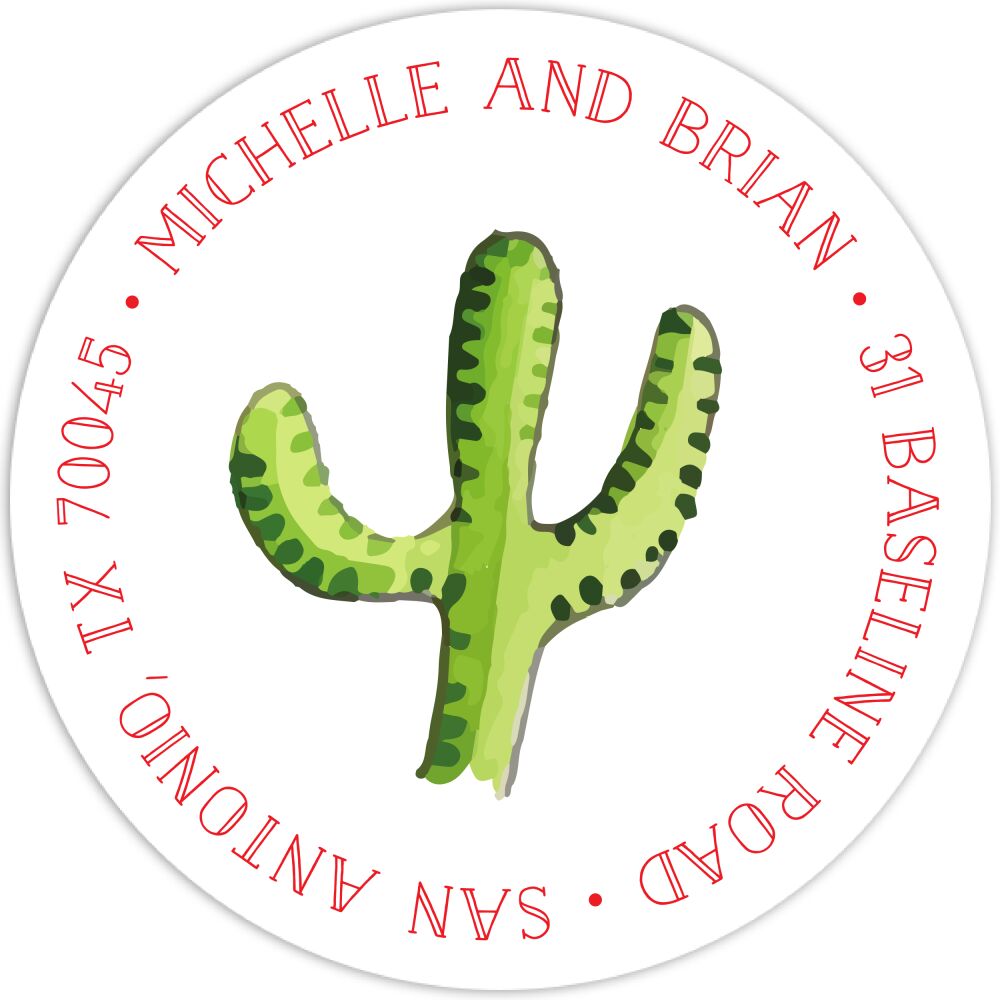 Summer Fiesta Return Address Label