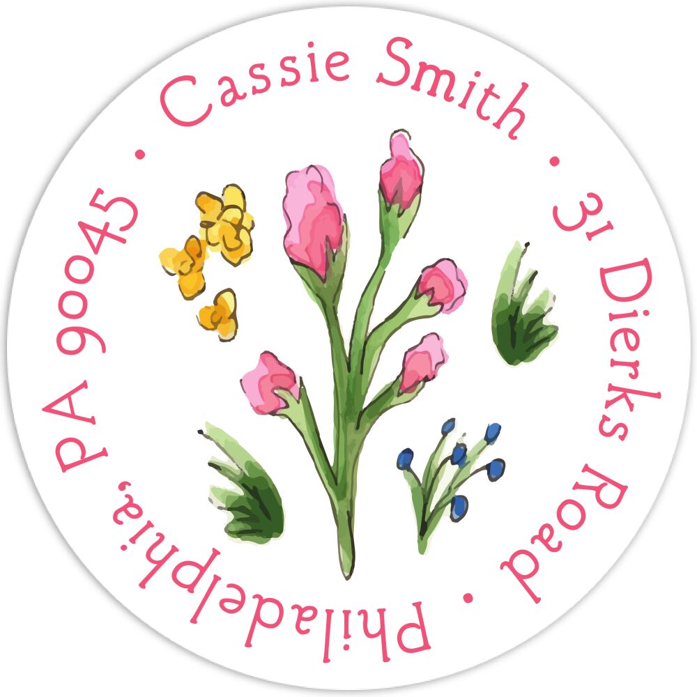 Garden Party Return Address Label