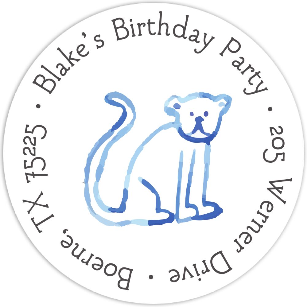 Go Wild Return Address Label
