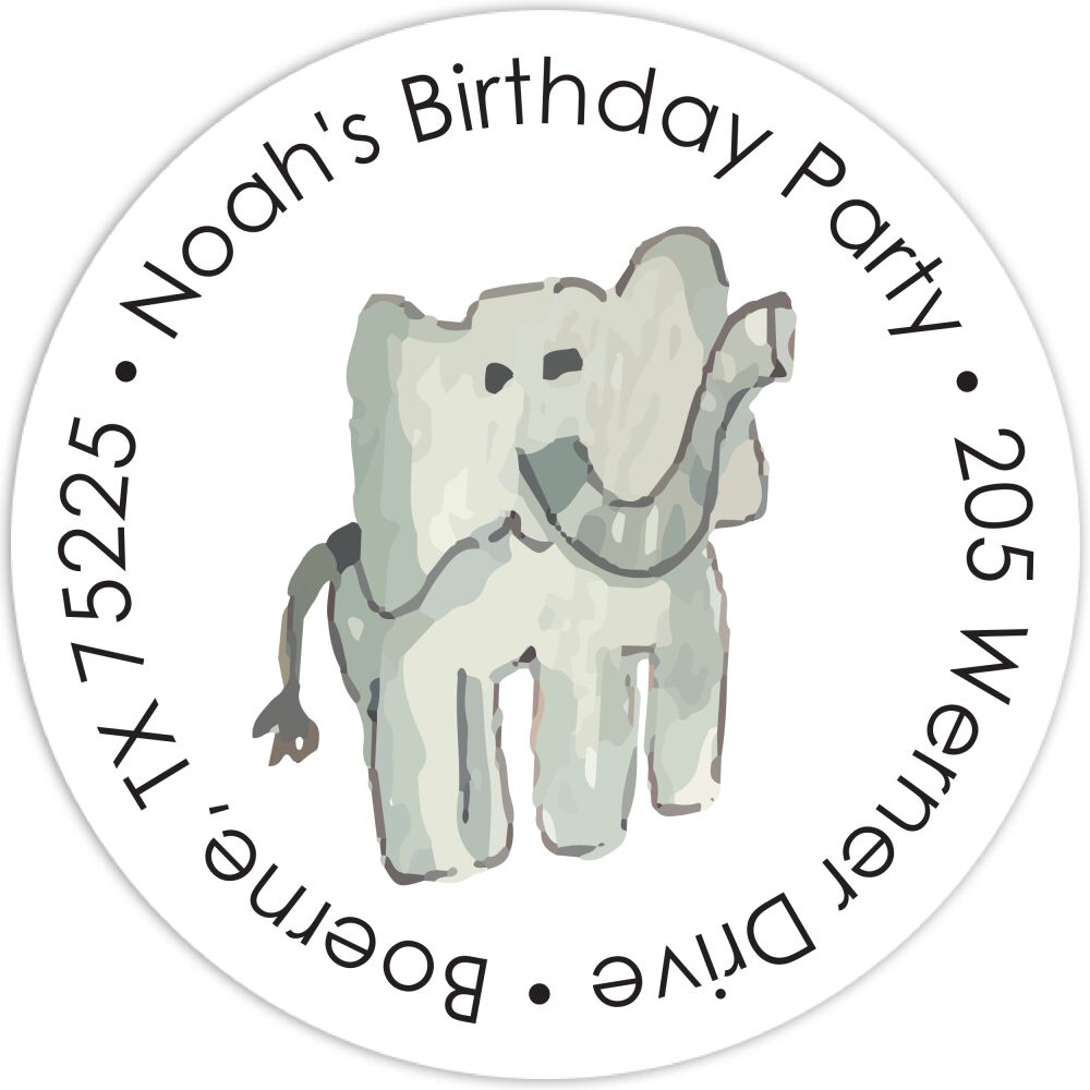 Jungle Friends Return Address Label