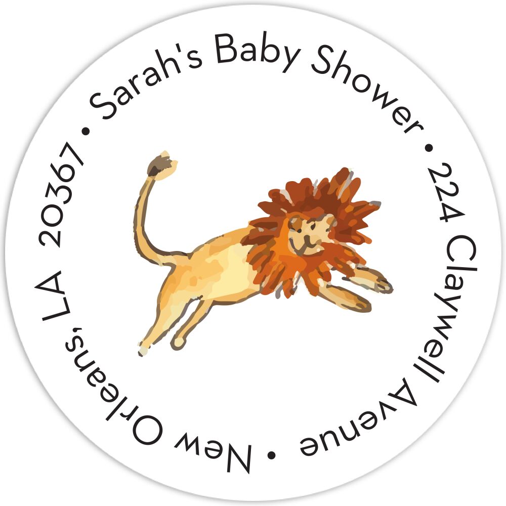 In the Jungle Return Address Label